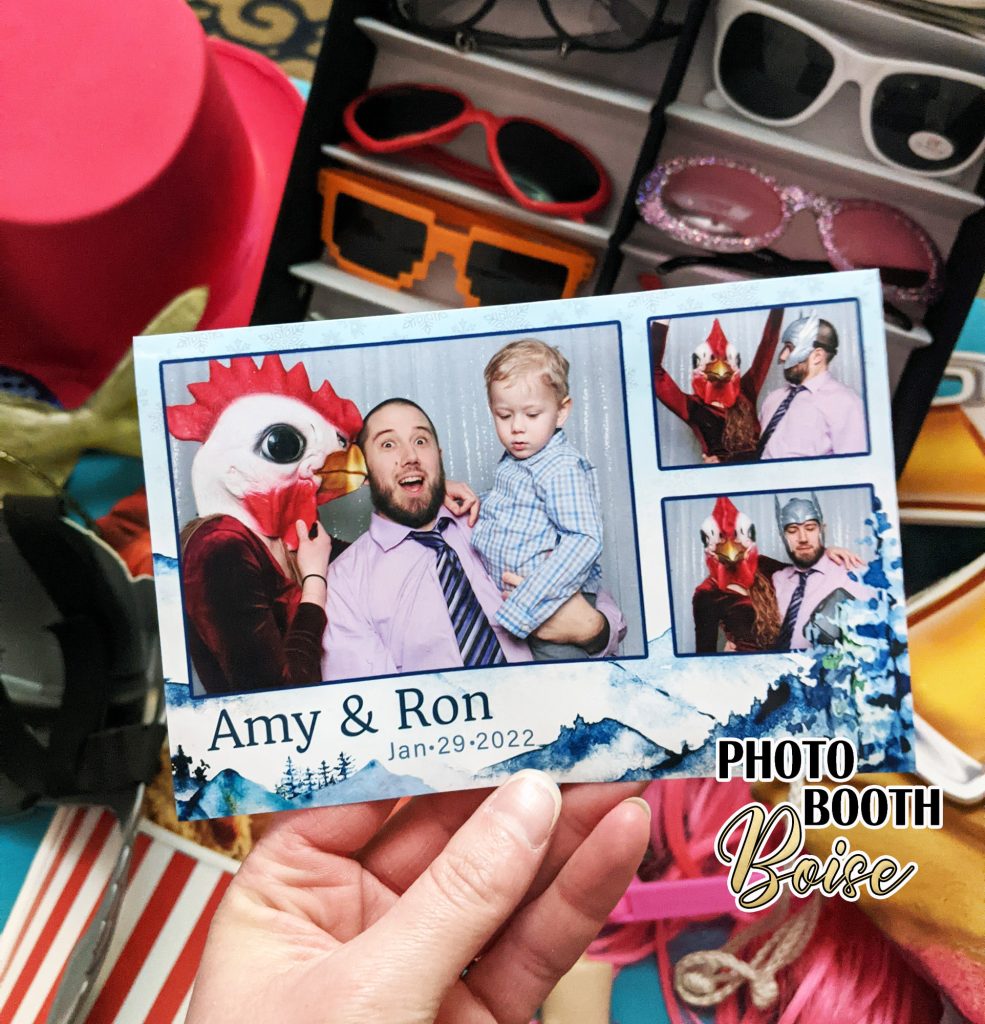 Picture of the photo booth print with people being silly