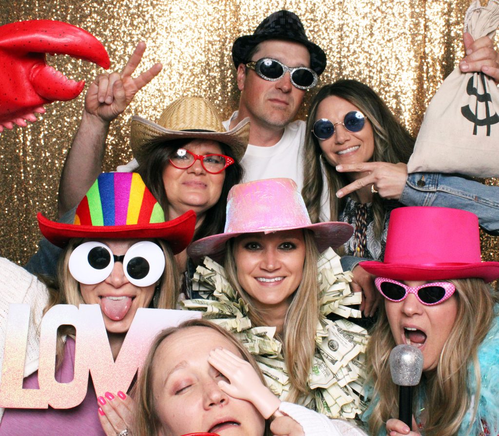 photo booth in Caldwell, Idaho with all the best props