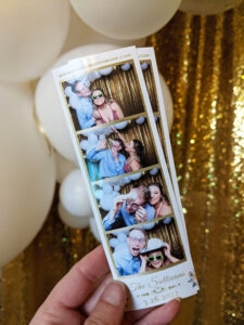 Photo Booth print strip design for weddings